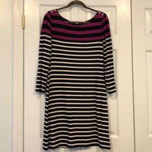 White House Black Market Striped Jersey Dress